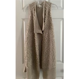 Knox Rose Sleeveless Draped Open Cardigan